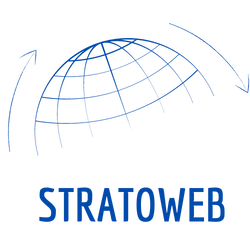 logo stratoweb bleu